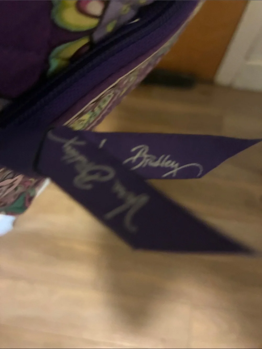 Vera Bradley Purple Floral Paisley Quilted Crossbody